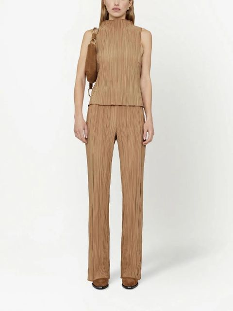 ANINE BING plissé-effect top - Brown - zdjęcie produktu nr 2