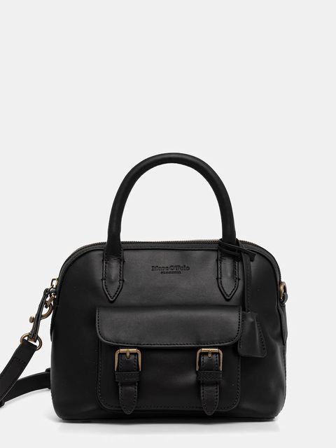 Marc O'Polo torebka skórzana kolor czarny 5000009169 - zdjęcie produktu nr 1