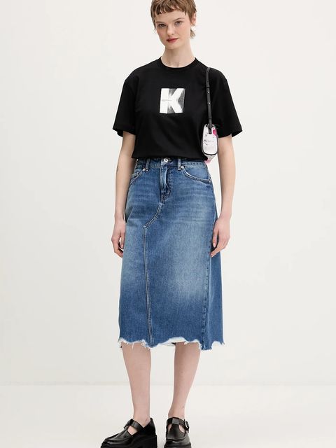 Karl Lagerfeld Jeans t-shirt bawełniany - zdjęcie produktu nr 1