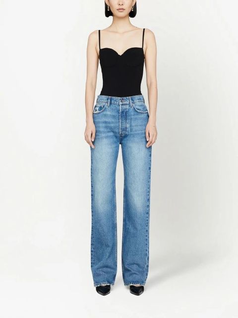 ANINE BING Via underwired jersey bodysuit - Black - zdjęcie produktu nr 2