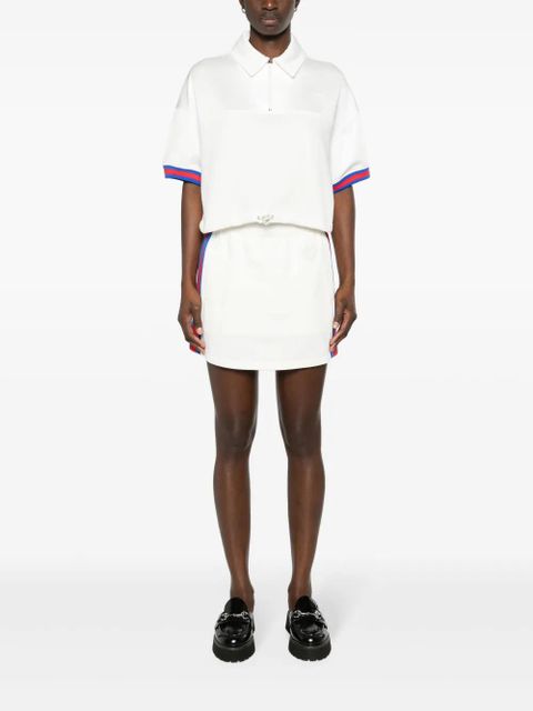 Gucci Web-Stripe cotton miniskirt - Neutrals - zdjęcie produktu nr 2