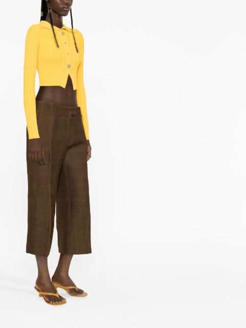 Jacquemus Areia cropped trousers - Brown