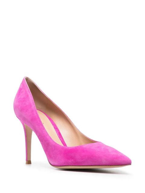 Gianvito Rossi Gianvito 85mm suede pumps - Pink