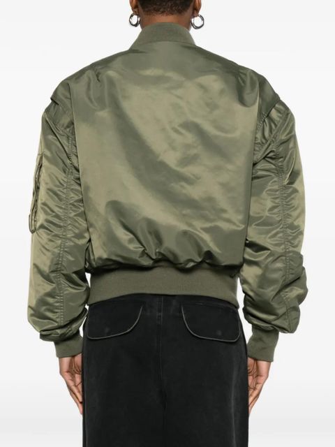 ENTIRE STUDIOS Broad zip-fastening bomber jacket - Green