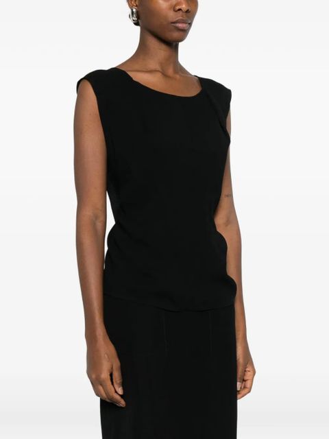 Moschino sleeveless blouse - Black