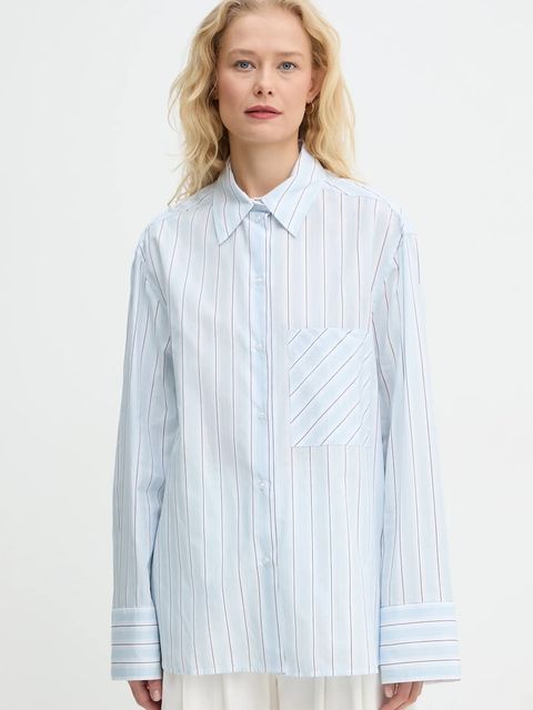 Day Birger et Mikkelsen koszula Mac damska kolor niebieski relaxed z kołnierzykiem klasycznym DAY65243540 - zdjęcie produktu nr 1