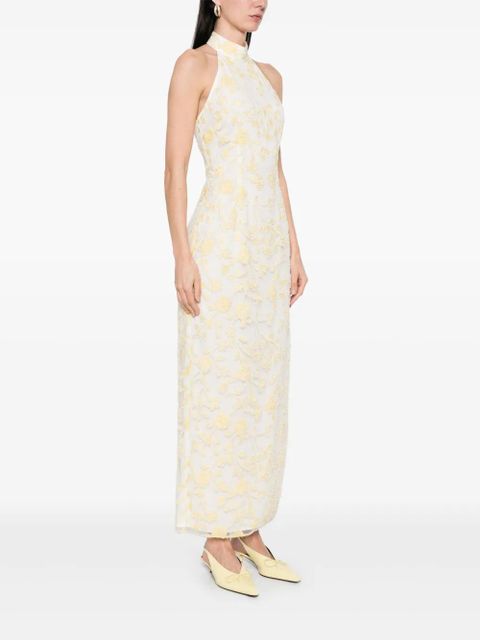 ROTATE BIRGER CHRISTENSEN floral-beaded maxi dress - White - zdjęcie produktu nr 2