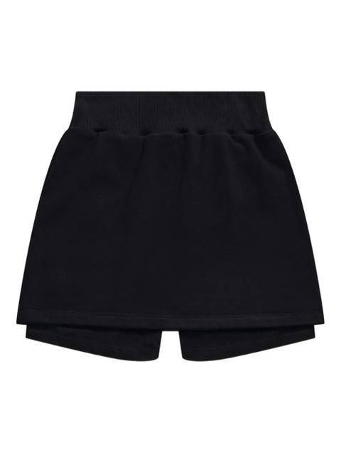 AREA crystal cut-out mini skort - Black