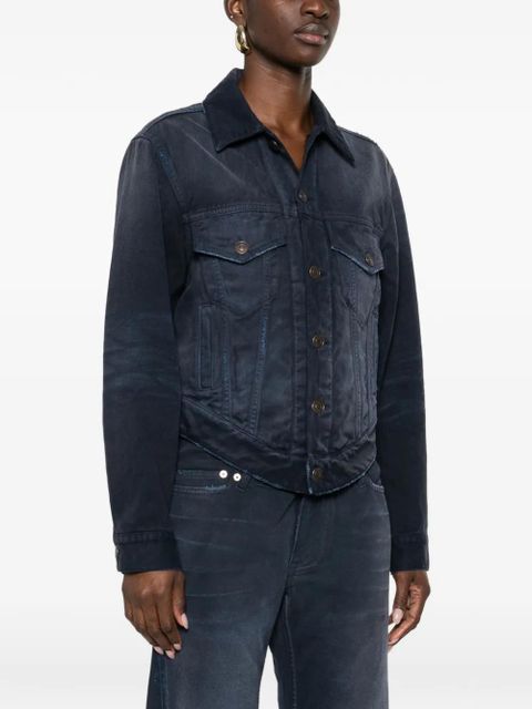 Balenciaga button cotton jacket - Blue
