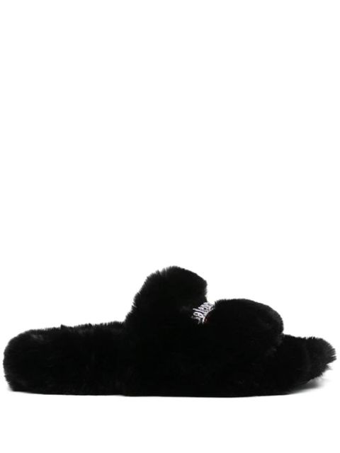 Balenciaga Furry slides - Black