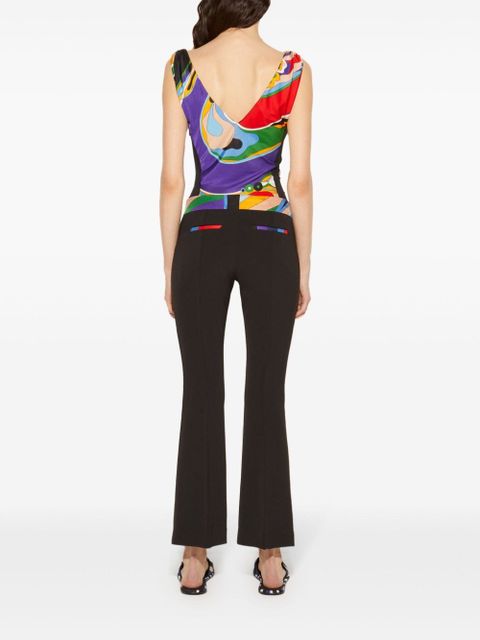 PUCCI abstract-print trim cropped trousers - Black - zdjęcie produktu nr 2