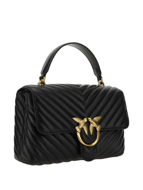 PINKO Love Puff quilted leather tote bag - Black - zdjęcie produktu nr 2