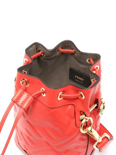 FENDI mini Mon Tresor bucket bag - Red