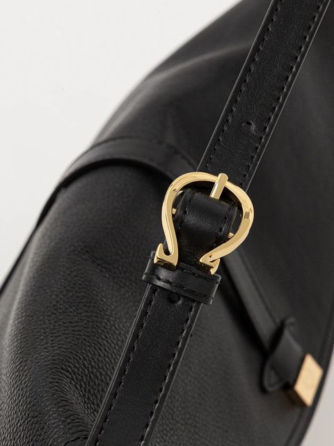 Pollini torebka skórzana kolor czarny PC4402PP0N QA1