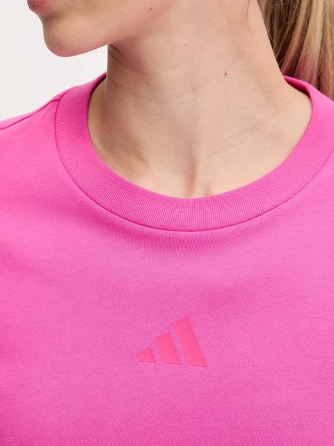 adidas t-shirt bawełniany Future Icons damski kolor różowy JE3713
