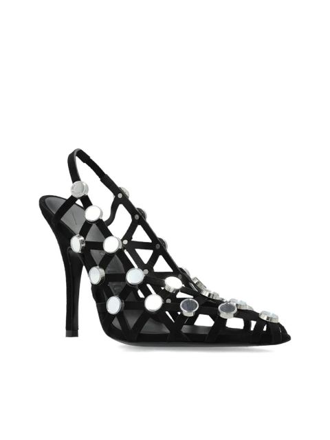 The Attico 100mm Grid pumps - Black