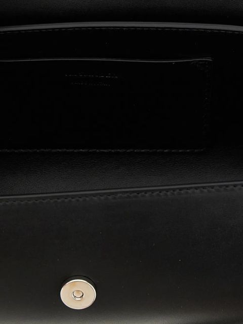 Jil Sander small Cannolo leather shoulder bag - Black