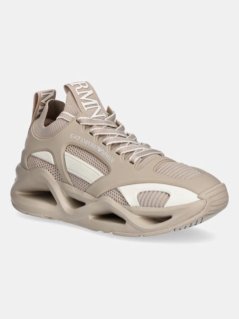 EA7 Emporio Armani sneakersy damskie kolor beżowy AF19525.7X000383.MZ202 - zdjęcie produktu nr 1