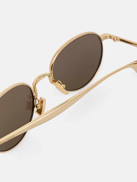 Bottega Veneta okulary przeciwsłoneczne kolor złoty BV1396S