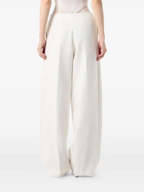 Blumarine pleated wide-leg trousers - White - zdjęcie produktu nr 2