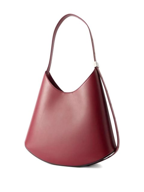 Jil Sander Eldorado leather shoulder bag - Red