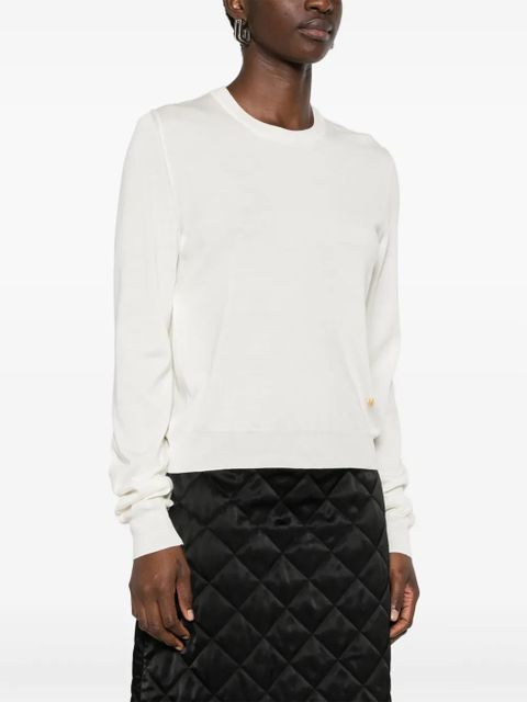 Moschino fine-knit sweater - White