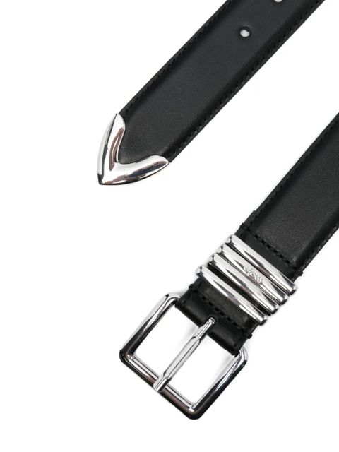 Maje leather buckle belt - Black - zdjęcie produktu nr 2