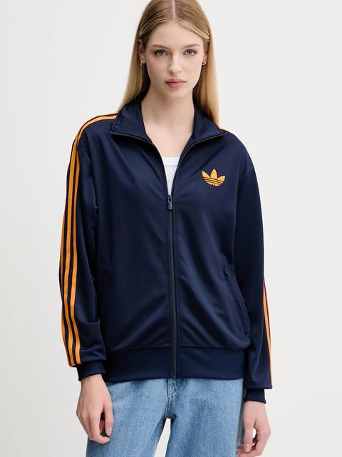 adidas Originals bluza Firebird damska kolor granatowy z aplikacją JW1247 - zdjęcie produktu nr 1