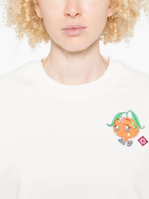 Casablanca logo-print sweatshirt - White