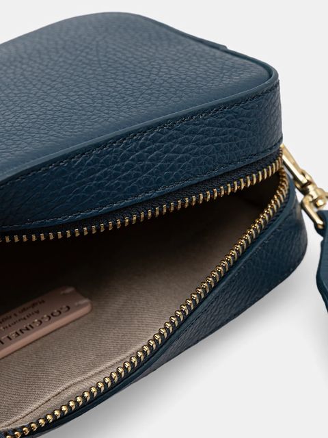 Coccinelle torebka skórzana kolor niebieski E5 MN5 55 I1 01