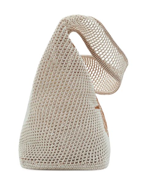 Burberry large EKD Crochet tote bag - White