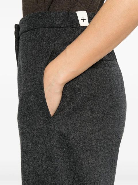 Jil Sander felted wool trousers - Grey - zdjęcie produktu nr 2