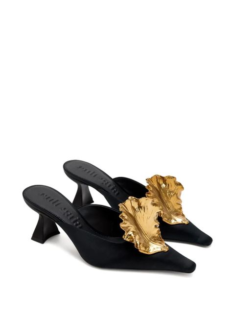 Cult Gaia sculpted heeled mules - Black - zdjęcie produktu nr 2