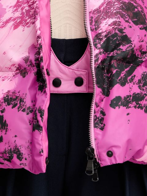 Patrizia Pepe kurtka kolor różowy zimowa oversize 2O0206 A667