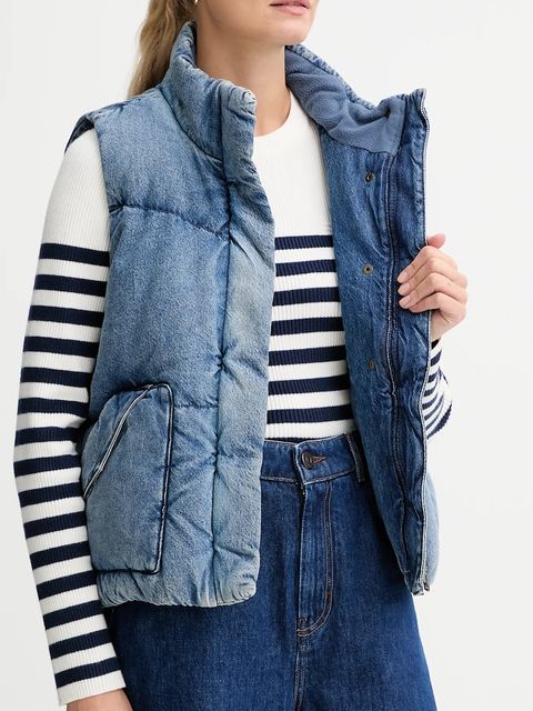 Levi's bezrękawnik puchowy kolor niebieski zimowy A8526