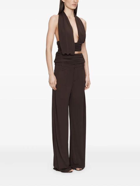 Christopher Esber jersey trousers - Brown