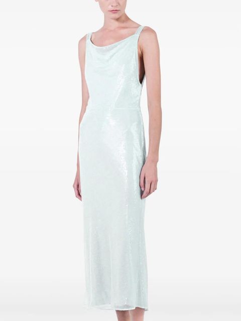 Prada sequined maxi dress - Green