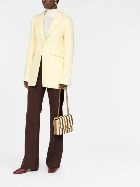 Tory Burch Kira striped crossbody bag - Yellow - zdjęcie produktu nr 2