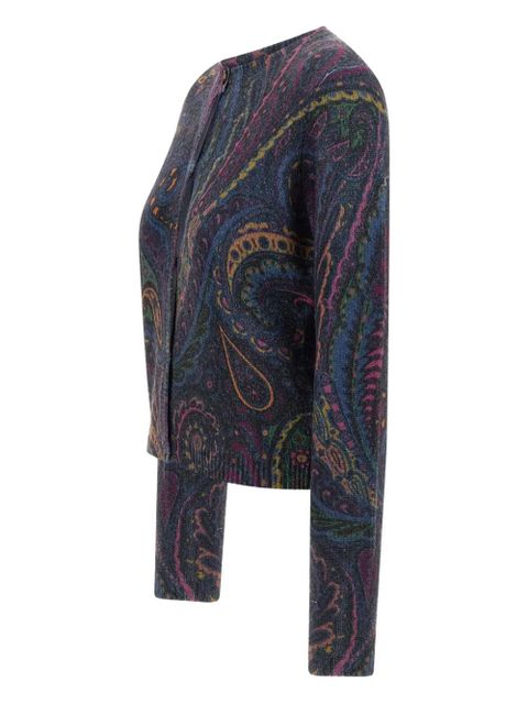 ETRO paisley-print buttoned cardigan - Blue - zdjęcie produktu nr 2