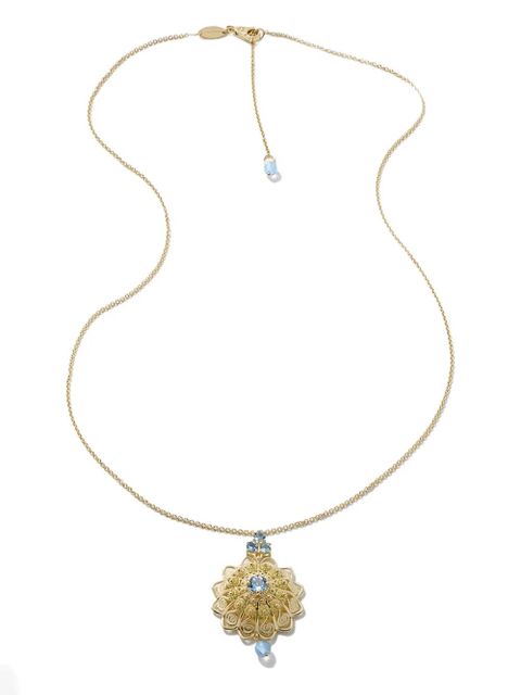 Dolce & Gabbana 18K yellow gold Filigree aquamarine necklace - zdjęcie produktu nr 1