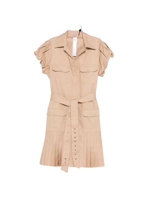 TWINSET belted pleated mini dress - Neutrals - zdjęcie produktu nr 1