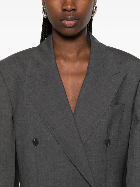 Róhe double-breasted blazer coat - Grey