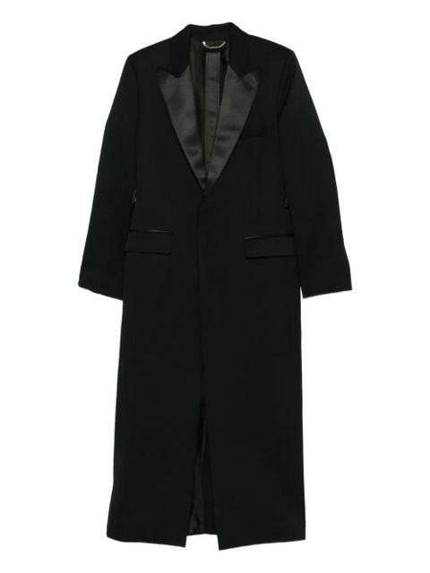 Victoria Beckham shawl-lapel slit coat - Black - zdjęcie produktu nr 1