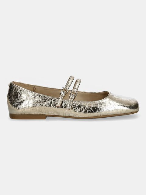 MICHAEL Michael Kors baleriny skórzane Matilda kolor złoty 40F5MTFP1M.740 - zdjęcie produktu nr 2