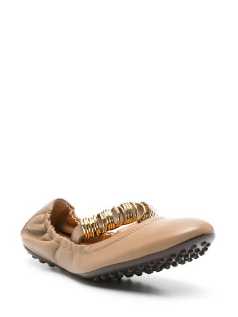Tod's leather ballet flats - Brown - zdjęcie produktu nr 2