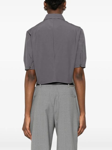 Jil Sander cropped shirt - Grey