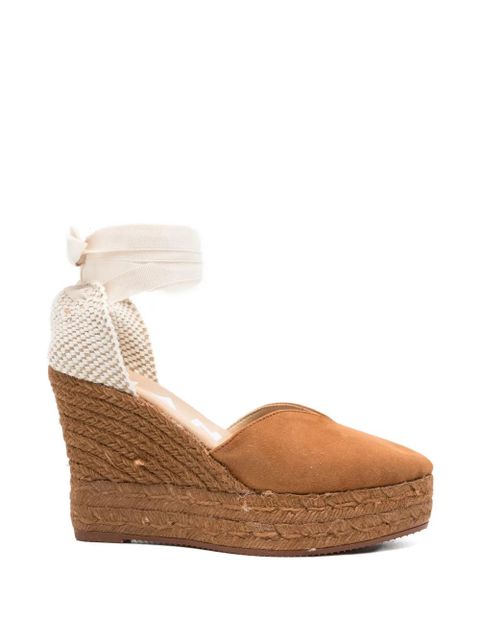 Manebi tie-detail almond-toe espadrilles - Brown - zdjęcie produktu nr 1