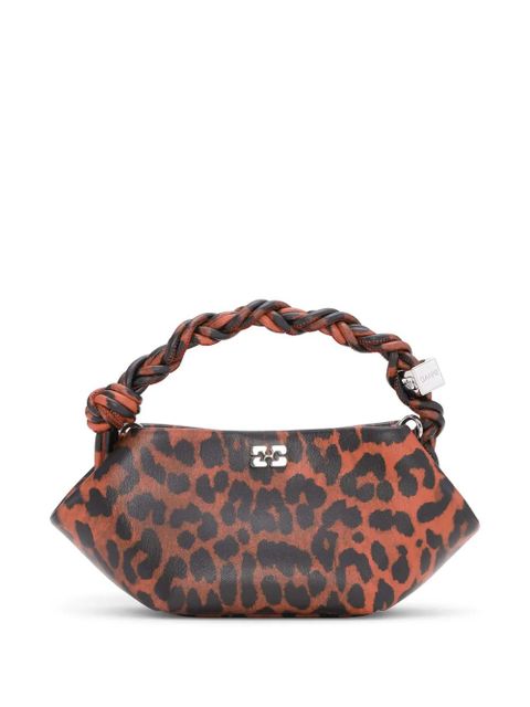 GANNI Bou leopard-print mini bag - Red - zdjęcie produktu nr 1