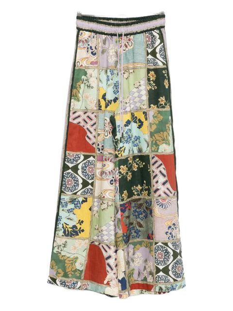 ALEMAIS Bianca patchwork pants - Green