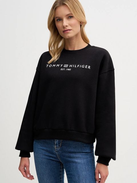 Tommy Hilfiger bluza damska kolor czarny z nadrukiem WW0WW47831 - zdjęcie produktu nr 1